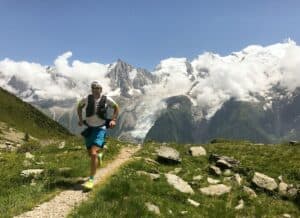 running with a hat on