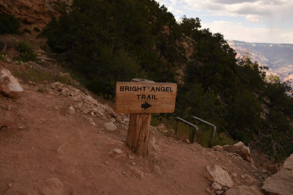 Bright Angel Trail Sign