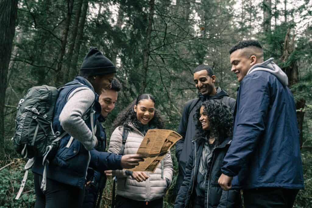 People Looking at a Paper