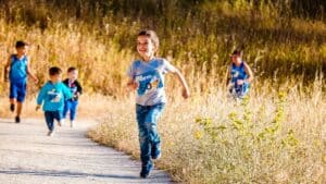 trail running with kids