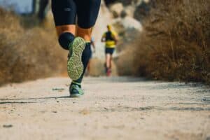 A Person Doing Trail Running