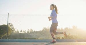 woman jogging