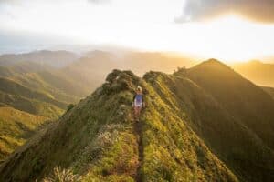 solo trail running